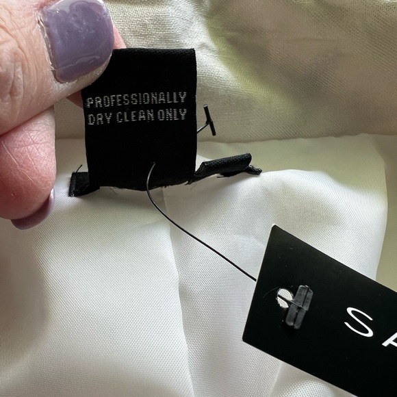 NWT Sandro 3/4 Length Sleeve Zippered Jacket with Tie Collar - Picture 6 of 7